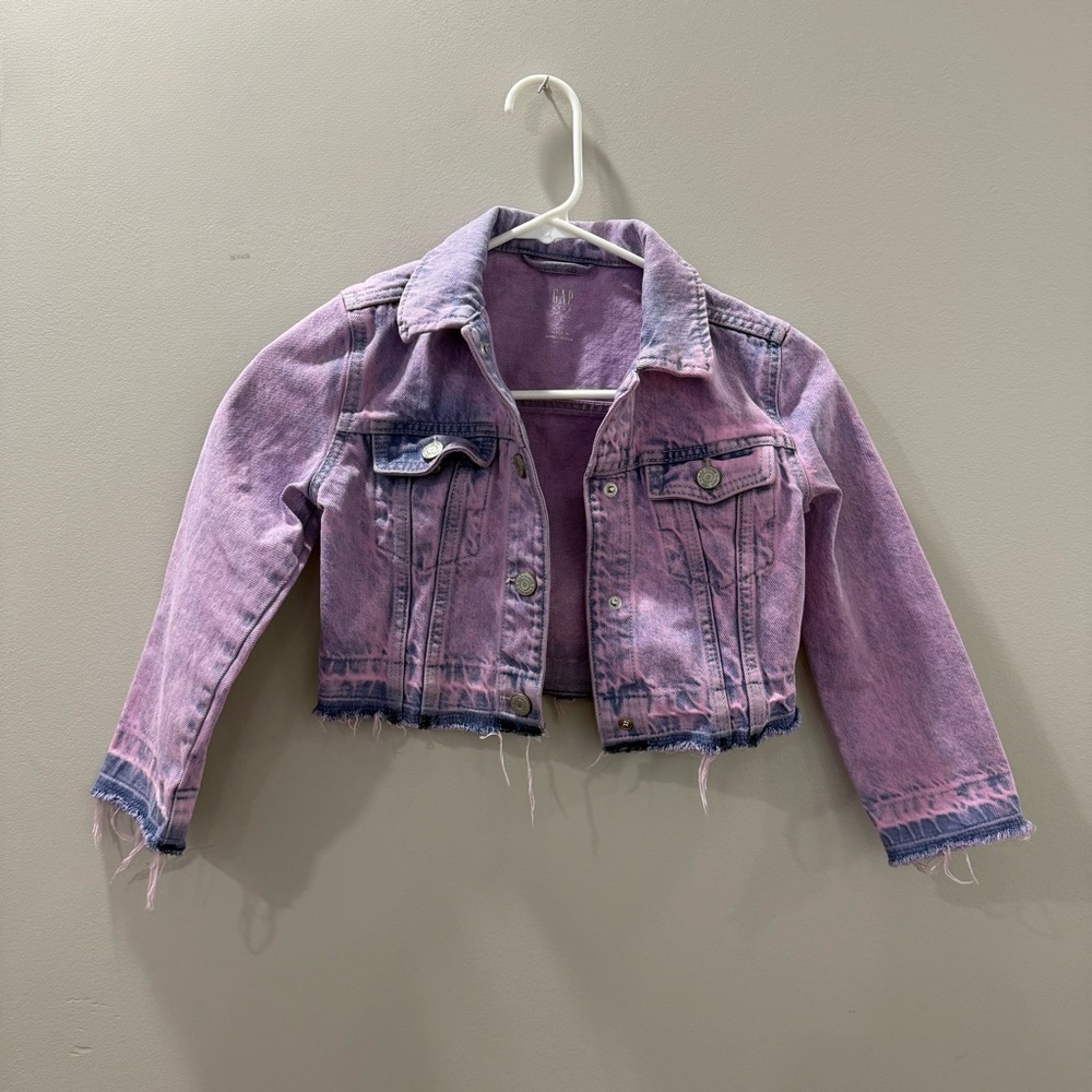 GAP Kids Purple Jean Jacket, crop